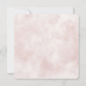 アジサイの花束の白いロープ セーブザデート (裏面)