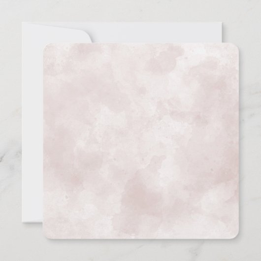 アジサイの花束の白いロープ セーブザデート (裏面)