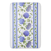 アジサイの花柄 バスマット (正面縦)