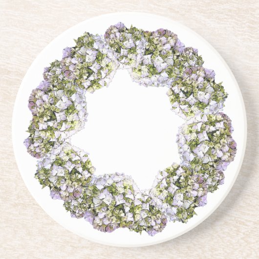 アジサイの花輪 コースター (正面)