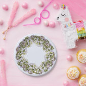 アジサイの花輪 ペーパープレート (パーティー)