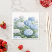 アジサイの花 ウェディング ベビーシャワー スタンダードカクテルナプキン (インサイチュ)
