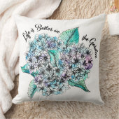 アジサイの花 クッション (ブランケット)