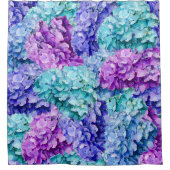 アジサイの花 シャワーカーテン (正面)