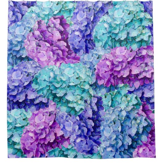 アジサイの花 シャワーカーテン (正面)