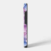 アジサイの花 シームレス パターン iPhoneケース (左側面)