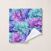 アジサイの花 バスタオルセット (ウォッシュタオル)