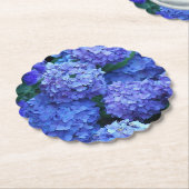 アジサイの花 ペーパーコースター (アングル)