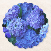 アジサイの花 ペーパーコースター (正面)