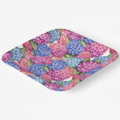 アジサイの花 ペーパープレート (傾斜あり)