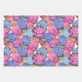 アジサイの花 ラッピングペーパーシート (正面2)