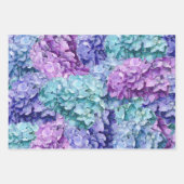 アジサイの花 ラッピングペーパーシート (正面3)