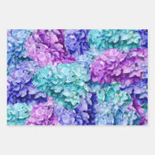 アジサイの花 ラッピングペーパーシート (正面)