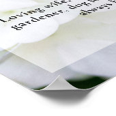 アジサイの花　生誕祭　写真　お別れ会 ポスター (角)