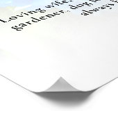 アジサイの花 生誕祭 写真 お別れ会 ポスター (角)