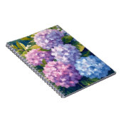 アジサイの茂み|花の水彩画 ノートブック (右側)