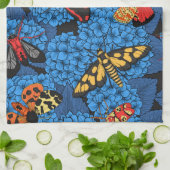 アジサイの蛾 キッチンタオル (折り畳み)