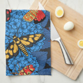 アジサイの蛾 キッチンタオル (四つ折り)