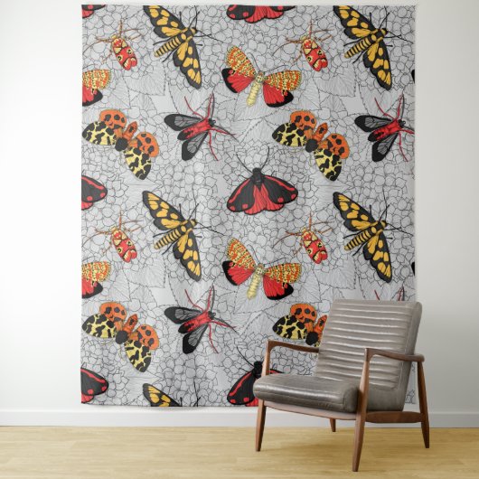 アジサイの蛾 タペストリー (インサイチュ)