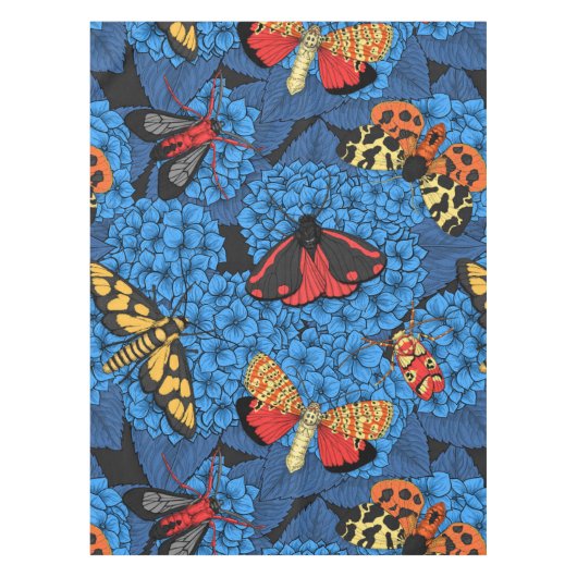 アジサイの蛾 テーブルクロス (正面)