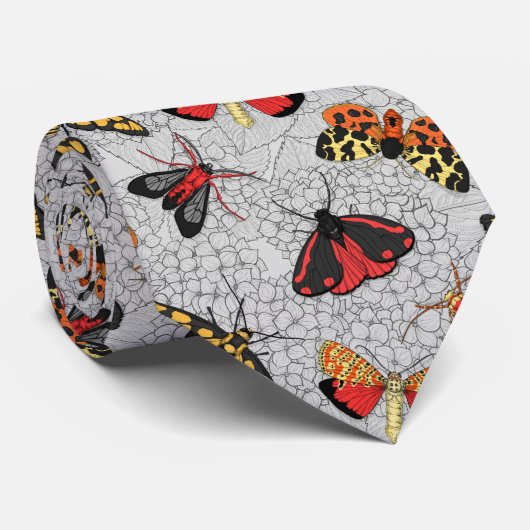 アジサイの蛾 ネクタイ (ロール)