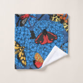 アジサイの蛾 バスタオルセット (ウォッシュタオル)