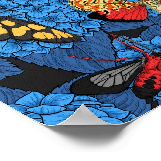 アジサイの蛾 ポスター (角)