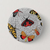 アジサイの蛾 缶バッジ (正面)