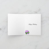 アジサイの誕生日お祝いに カード (内部)