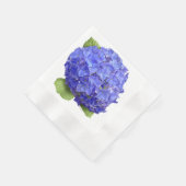 アジサイの青い花 縁ありカクテルナプキン (角)