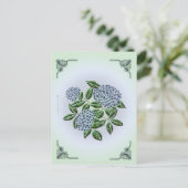 アジサイはがき ポストカード (スタンド正面)