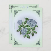 アジサイはがき ポストカード (正面/裏面)