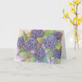 アジサイは挨拶状を消します カード (黄色い花)