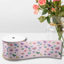 アジサイを使った水彩蝶