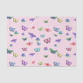 アジサイを使った水彩蝶 薄葉紙 (正面)