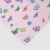 アジサイを使った水彩蝶 薄葉紙 (詳細)