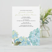 アジサイウェディングシャワー 招待状 (スタンド正面)