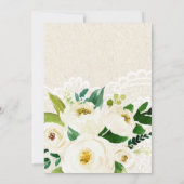 アジサイエレガントクラシーフローラレースバーラップ 招待状 (裏面)