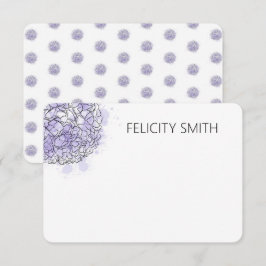 アジサイエレガントシパーソナライズされたョナリーブルー ノートカード