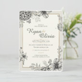 アジサイカスタマイズバンエレガントテージ結婚式 招待状 (スタンド正面)