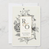 アジサイカスタマイズバンエレガントテージ結婚式 招待状 (裏面)