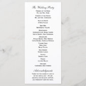 アジサイバラフローラ結婚式 プログラム (裏面)