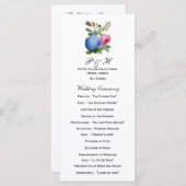 アジサイバラフローラ結婚式 プログラム (正面/裏面)