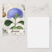 アジサイパーソナライズされたコラージュ ノートカード (正面/裏面)