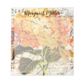 アジサイパーソナライズされた ノートパッド (正面)