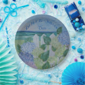 アジサイビーチ結婚式 ペーパープレート (パーティー)