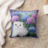 アジサイフェレット及びミツバチ装飾用クッション クッション (ブランケット)