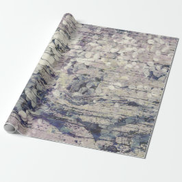 アジサイフローラオールドスタイルヴィンテージカントリーウッド ラッピングペーパー