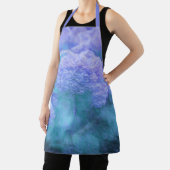 アジサイフローラシックパープルティール(緑がかった色)ヴィンテージ エプロン (インサイチュ)