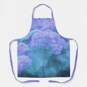 アジサイフローラシックパープルティール(緑がかった色)ヴィンテージ エプロン (正面)